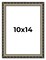 10x14 Museum-Quality Picture Frame with UV-Resistant Acrylic & Acid-Free Backing, Available in 4 Finishes - Gold, Silver, Bronze, and Black